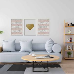 Kit Quadros Decorativos O amor está no lar - vista aproximada da impressão