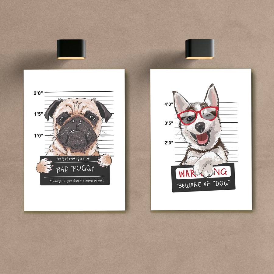 Kit Quadros Decorativos Cachorros - quadro decorativo em ambiente decorado
