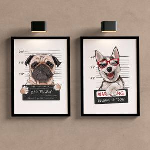 Kit Quadros Decorativos Cachorros