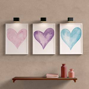 Kit Quadros Decorativos Coração Para Quarto