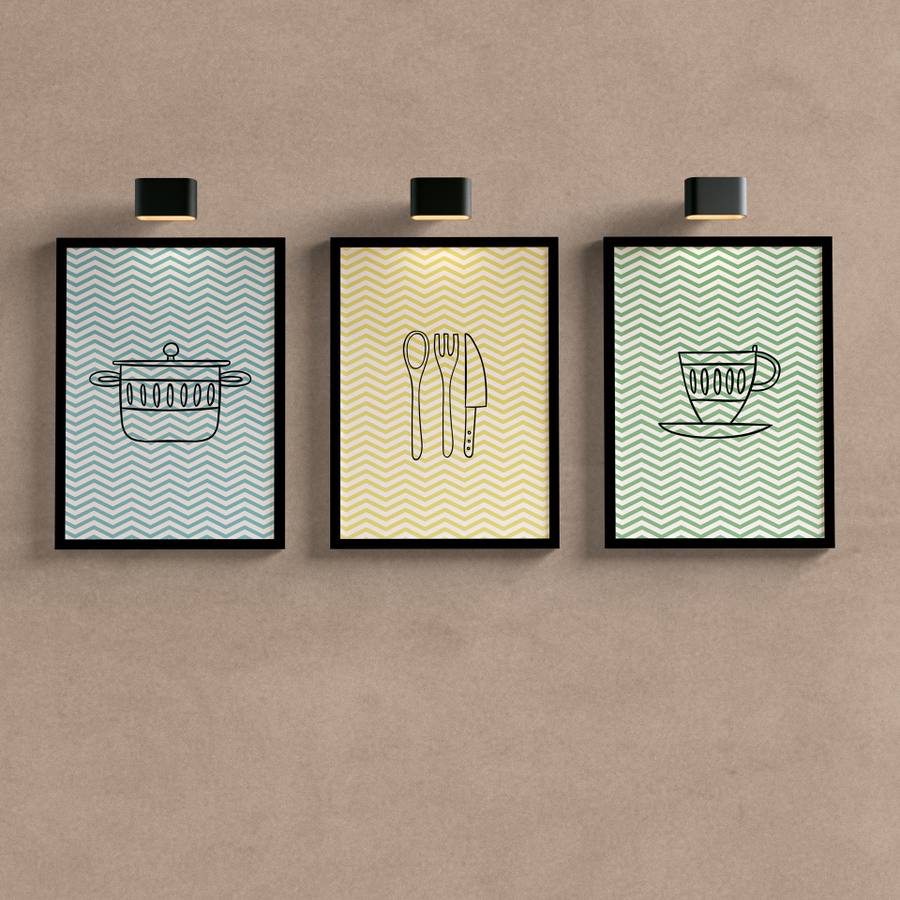 Kit Quadros Decorativos Cozinha - detalhe da moldura e acabamento