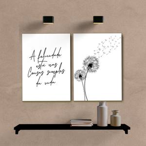 Kit Quadros Decorativos A Felicidade - vista aproximada da impressão