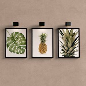 Kit Quadros Decorativos Abacaxi para cozinha