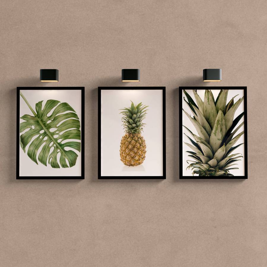 Kit Quadros Decorativos Abacaxi para cozinha