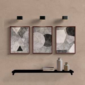 Kit Quadros Decorativos Abstrato Cinza - imagem 5