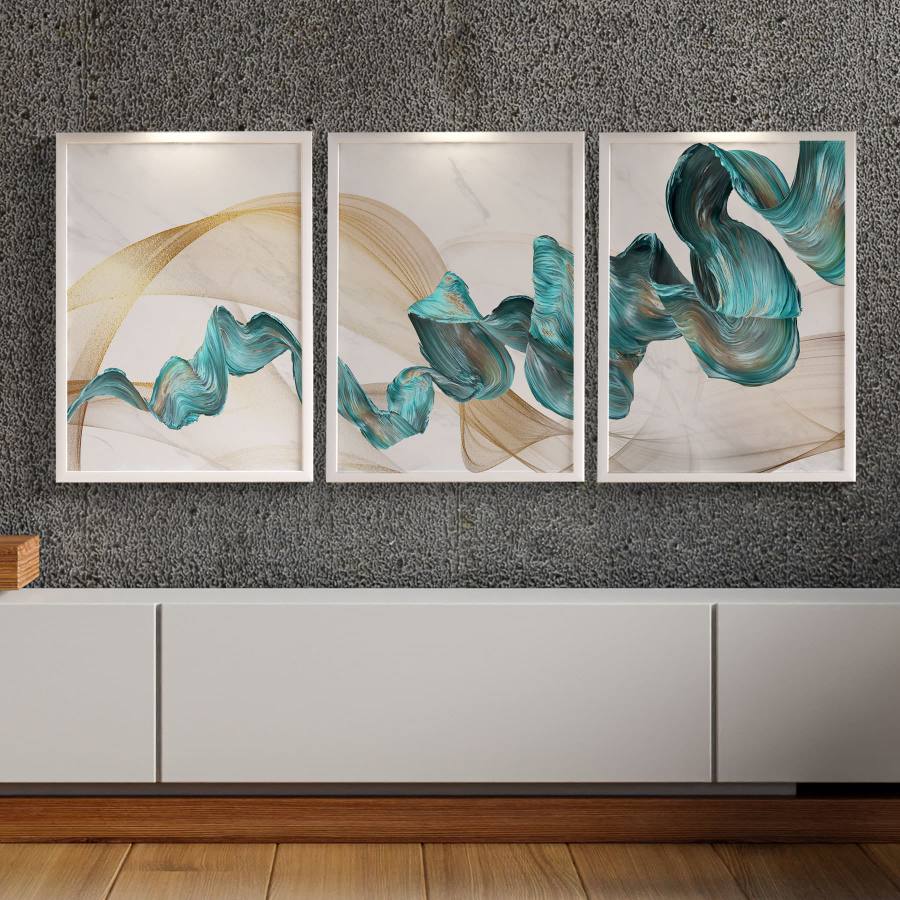 Kit Quadros Abstrato