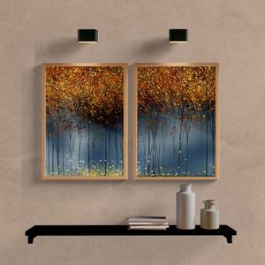 Kit Quadros Decorativos Abstrato Forest - vista aproximada da impressão