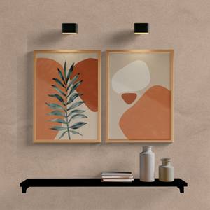 Kit Quadros Decorativos Abstrato Formas Nature - vista aproximada da impressão