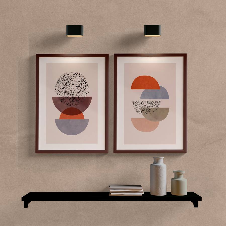 Kit Quadros Decorativos Abstrato Formas - imagem 5
