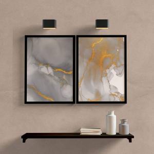 Kit Quadros-decorativos-abstrato-gray