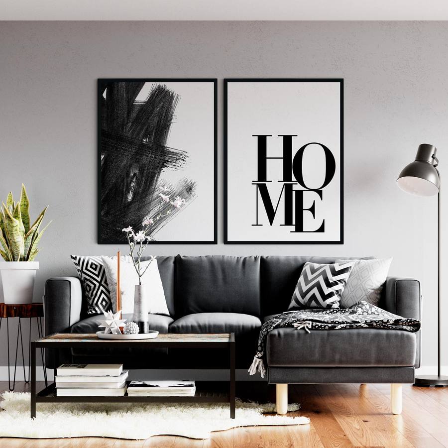 kit-quadros-abstrato-home-moldura-preta