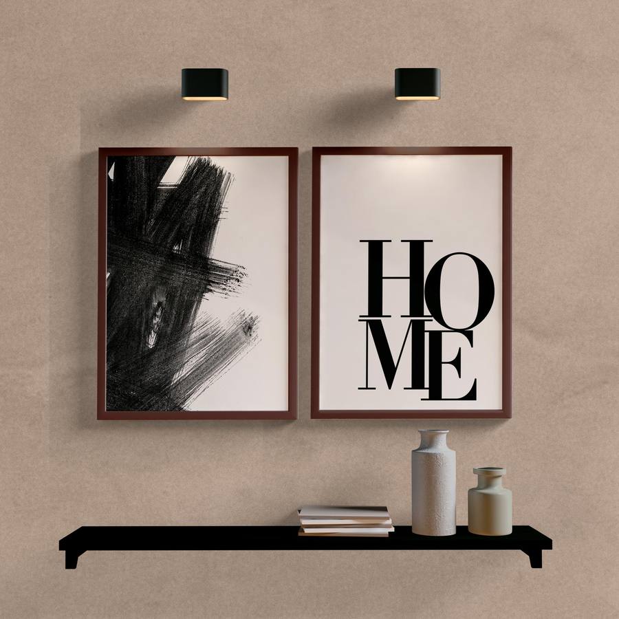 Kit Quadros Decorativos Abstrato Home - vista aproximada da impressão