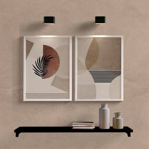 Kit Quadros Decorativos Abstrato Modern - detalhe da moldura e acabamento