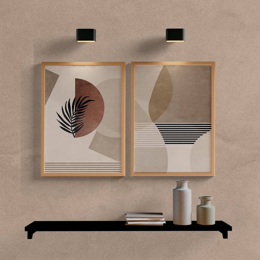 Kit Quadros Decorativos Abstrato Modern - vista aproximada da impressão