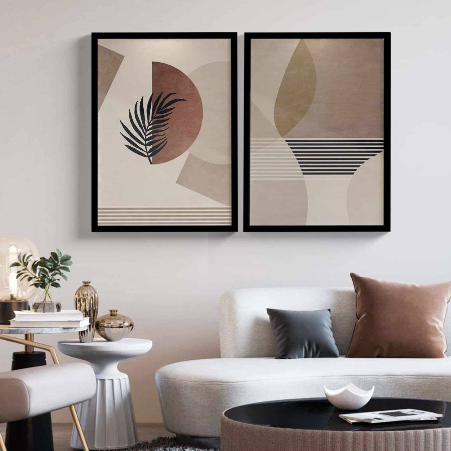 Kit quadros abstrato