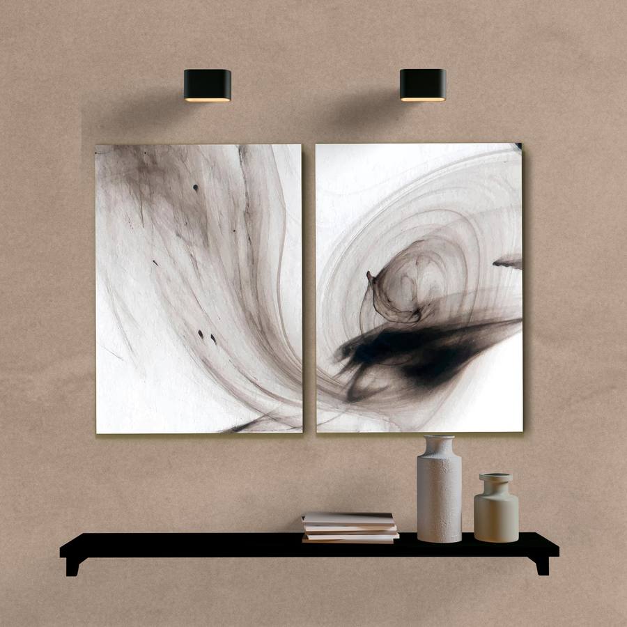 Kit Quadros Decorativos Abstrato Onda Marrom - imagem 6