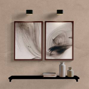 Kit Quadros Decorativos Abstrato Onda Marrom - imagem 5