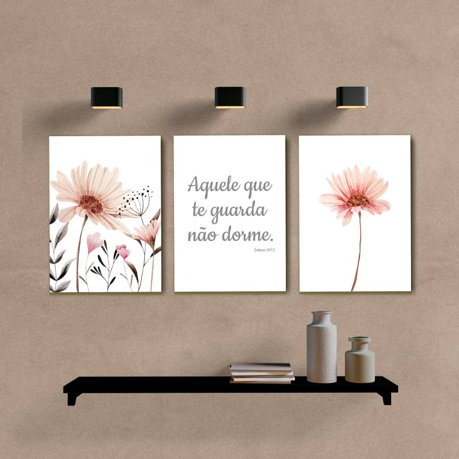 Kit Quadros Decorativos Aquele que te Guarda - imagem 6