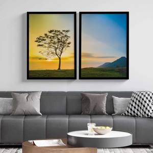 Kit Quadros Decorativos Árvore Sunset II | Wallze