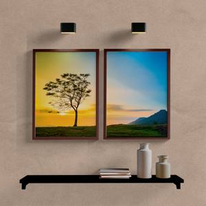Kit Quadros Decorativos Árvore Sunset II - vista aproximada da impressão