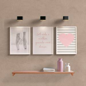 Kit Quadros Decorativos Ballet - detalhe da moldura e acabamento