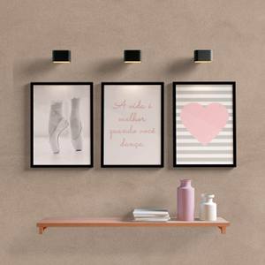 Kit Quadros Decorativos Ballet - quadro decorativo em ambiente decorado