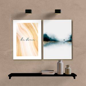 Kit Quadros Decorativos Be Free Dourado e Verde - imagem 6