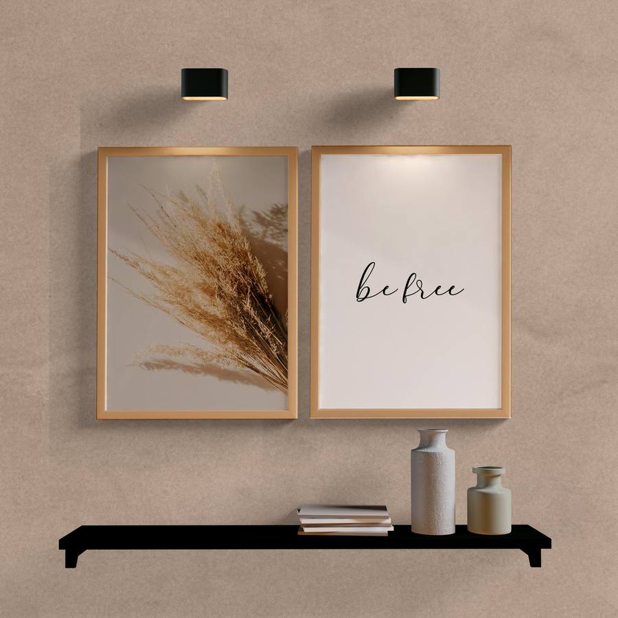 Kit Quadros Decorativos Be Free - vista aproximada da impressão