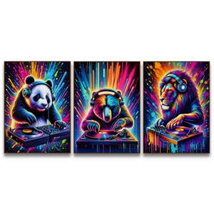 Kit Quadros Decorativos Beats da Selva - imagem 5