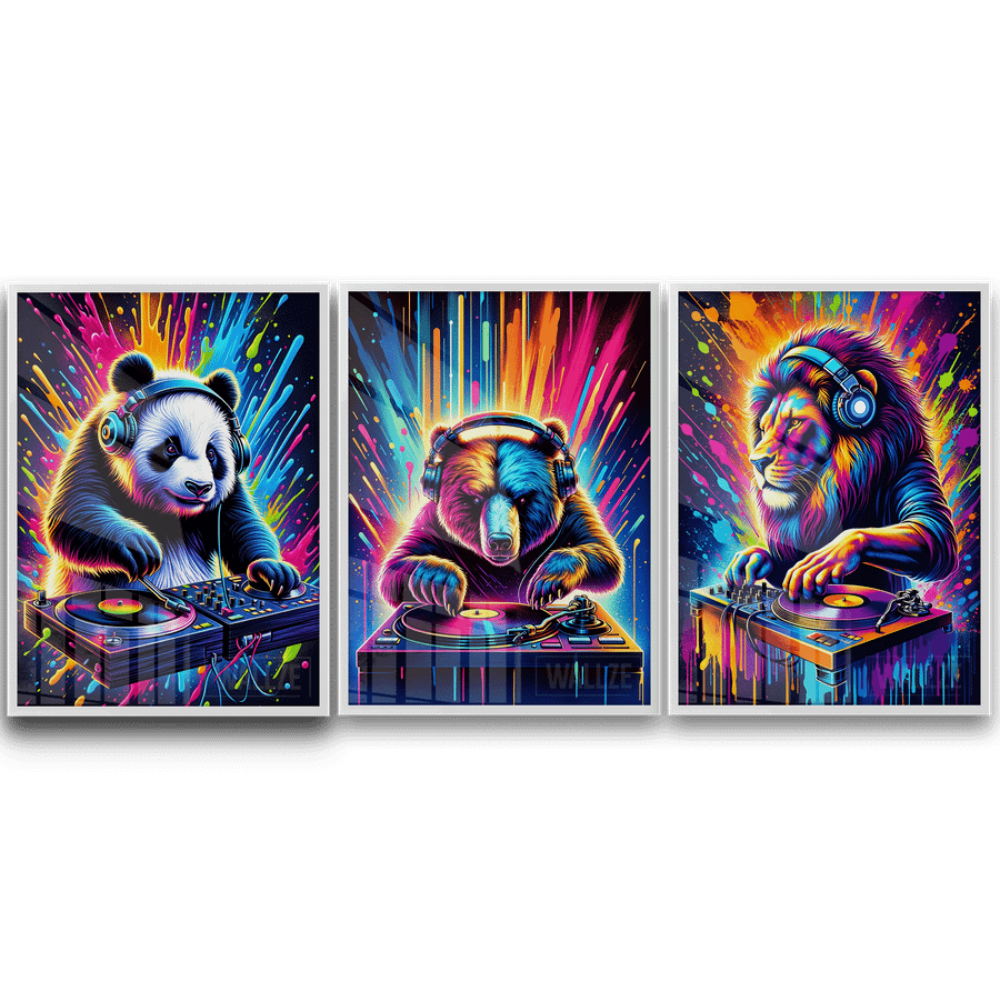 Kit Quadros Decorativos Beats da Selva - imagem 6