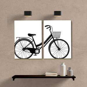 Kit Quadros Decorativos Bicicleta - quadro decorativo em ambiente decorado