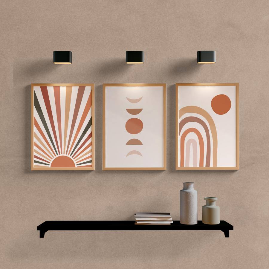 Kit Quadros Decorativos Boho - vista aproximada da impressão