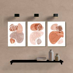 Kit Quadros Decorativos Boho Folhas - detalhe da moldura e acabamento