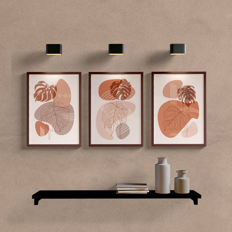 Kit Quadros Decorativos Boho Folhas - imagem 5