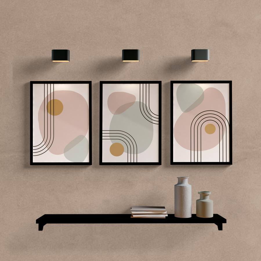 Kit Quadros Decorativos Boho Lines - vista aproximada da impressão