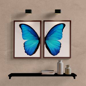 Kit Quadros Decorativos Borboleta Azul - vista aproximada da impressão