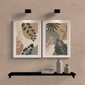 Kit Quadros Decorativos Botanic Nude - detalhe da moldura e acabamento