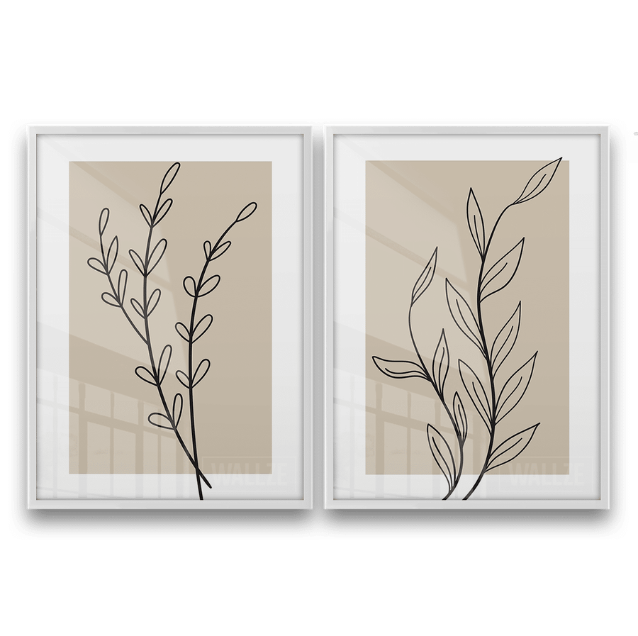 Kit Quadros Decorativos Botanical Line Art - imagem 5