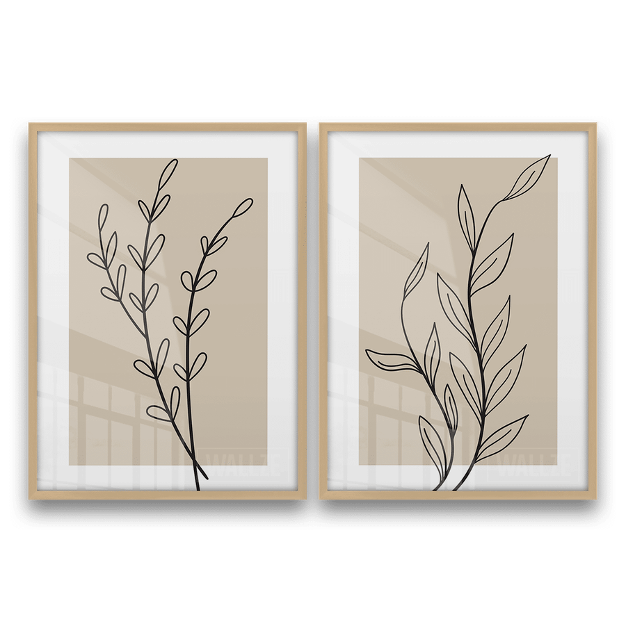 Kit Quadros Decorativos Botanical Line Art - imagem 6