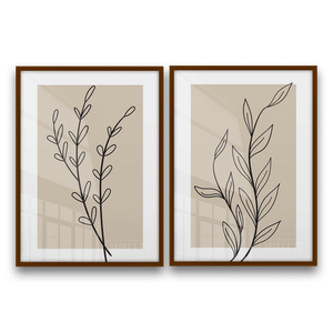 Kit Quadros Decorativos Botanical Line Art - imagem 7