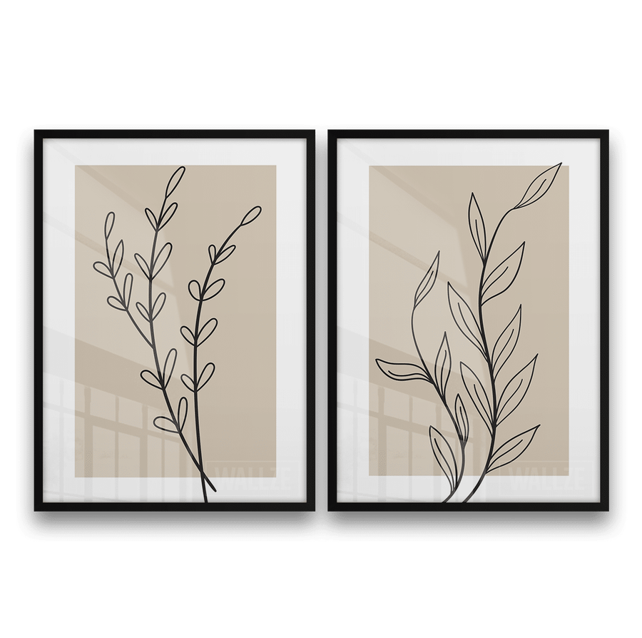 Kit Quadros Decorativos Botanical Line Art - imagem 8