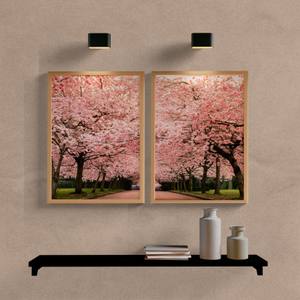 Kit Quadros Decorativos Caminho Rosa - vista aproximada da impressão