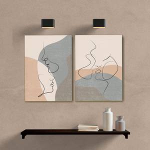 Kit Quadros Decorativos Casal - quadro decorativo em ambiente decorado