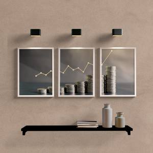 Kit Quadros Decorativos Contabilidade - detalhe da moldura e acabamento