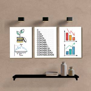 Kit Quadros Decorativos Contabilidade - imagem 6