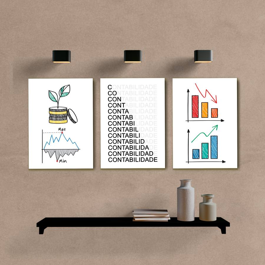 Kit Quadros Decorativos Contabilidade - imagem 6