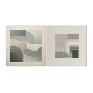 Kit Quadros Decorativos Contornos Sutis - vista aproximada da impressão