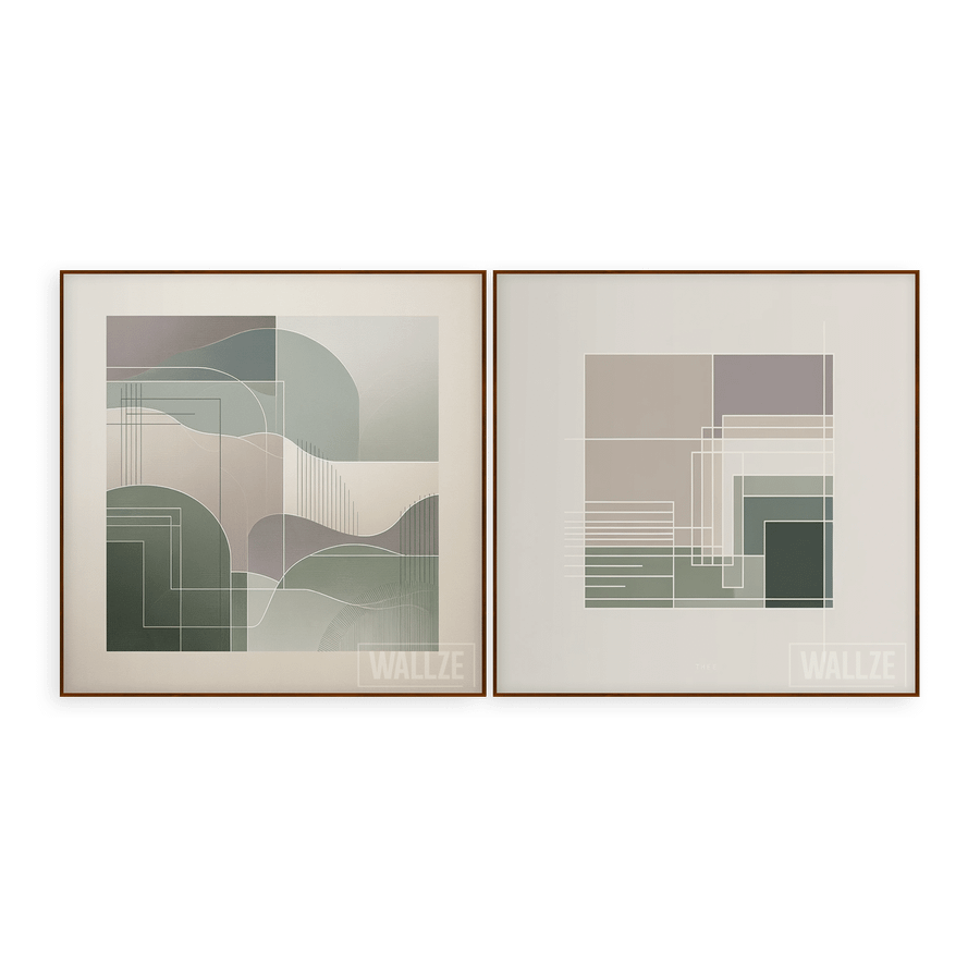 Kit Quadros Decorativos Contornos Sutis - imagem 5
