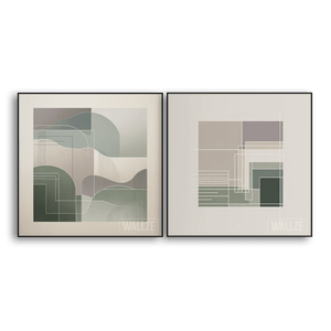Kit Quadros Decorativos Contornos Sutis - quadro decorativo em ambiente decorado