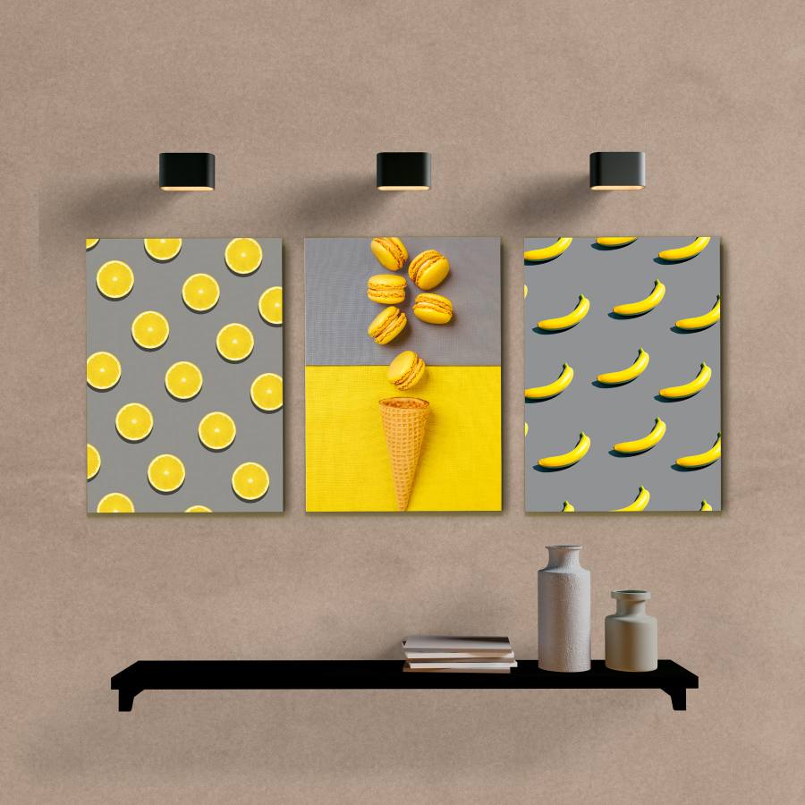 Kit Quadros Decorativos Cozinha Limão Siciliano - imagem 5
